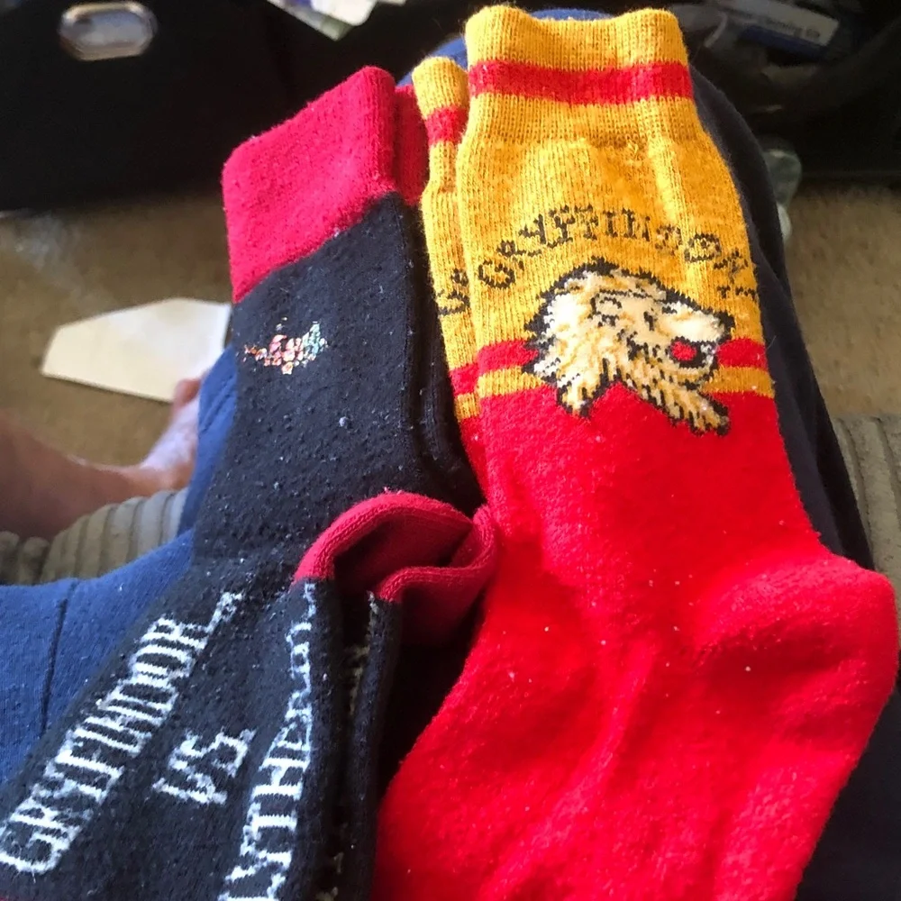 Red & Gold Crew Socks - Licensed Fan Socks